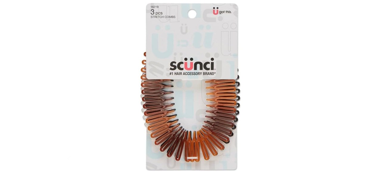 Pentes de cabelo elásticos de beleza sem esforço Scouncy (3 contagens)