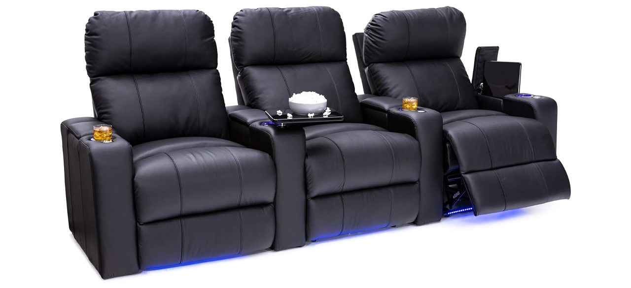 Seatcraft Julius Leather Multimedia Sofa