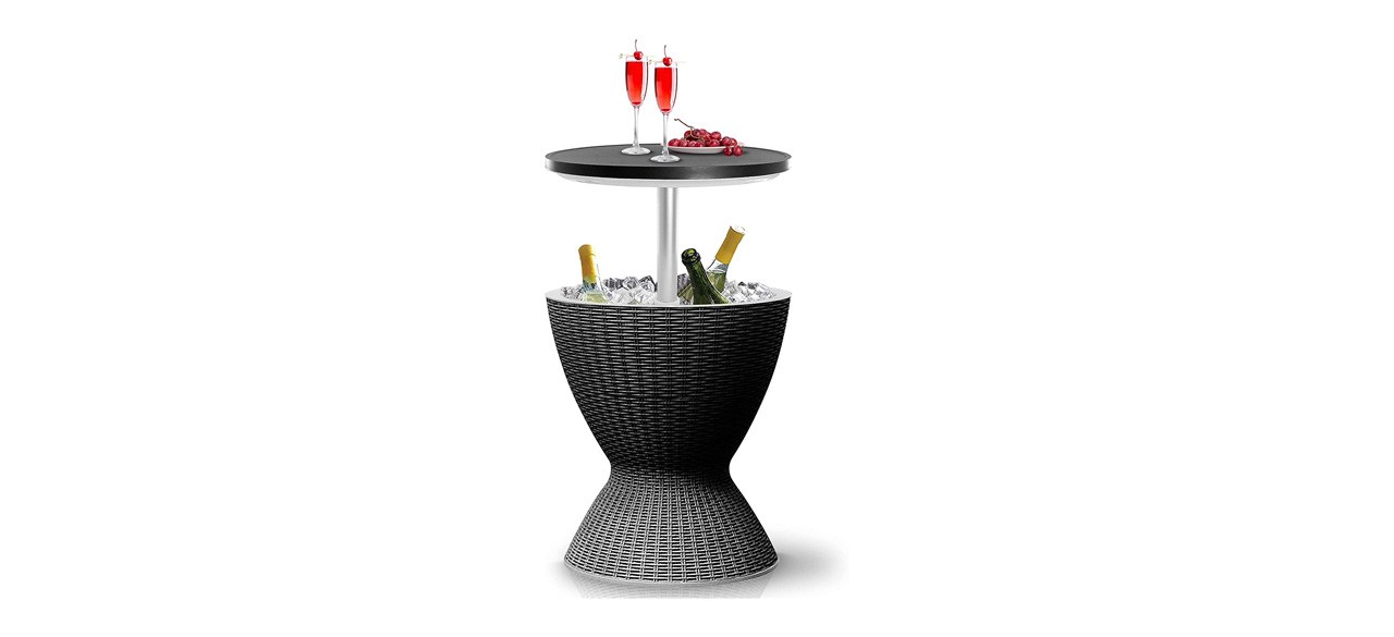 SereneLife Outdoor Cooler Table