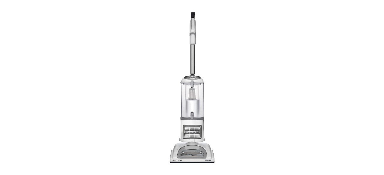 Shark upright vacuum white background