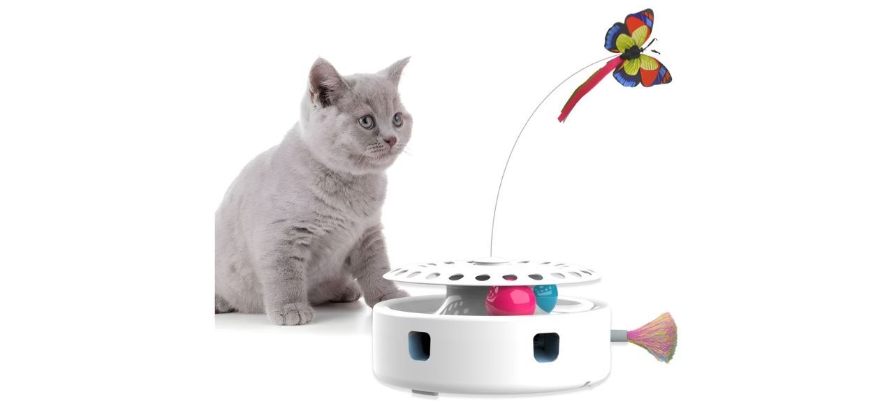 Shele 3 in 1 Smart Interactive Ball Cat Toy
