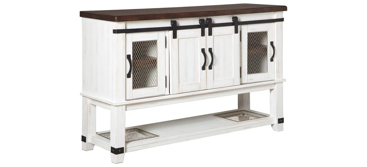 Signature Design by Ashley Valebeck Farmhouse Dining Room Server
