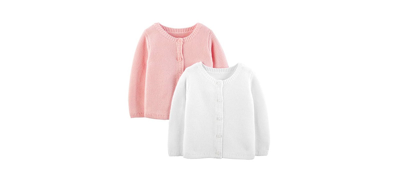 Best Simple Joys by Carter's Baby Girls Knit Cardigan Sweaters, Pack of 2 