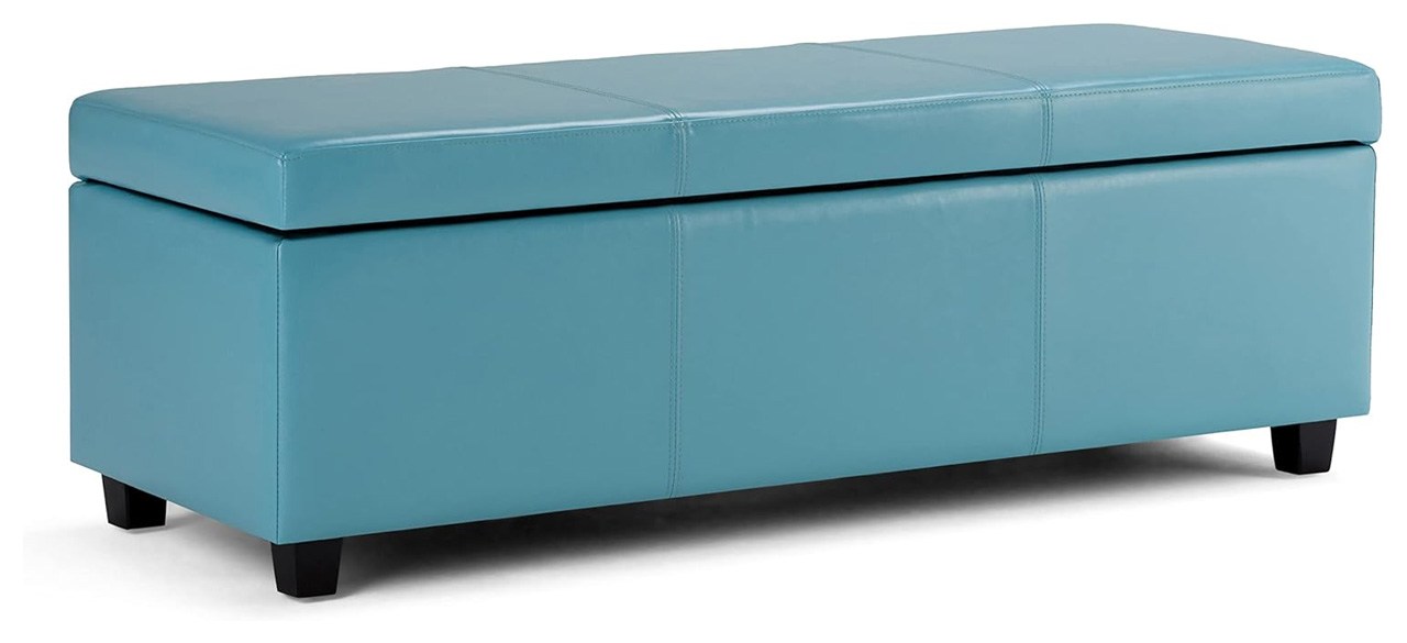 Simpli Home Avalon Storage Ottoman Bench