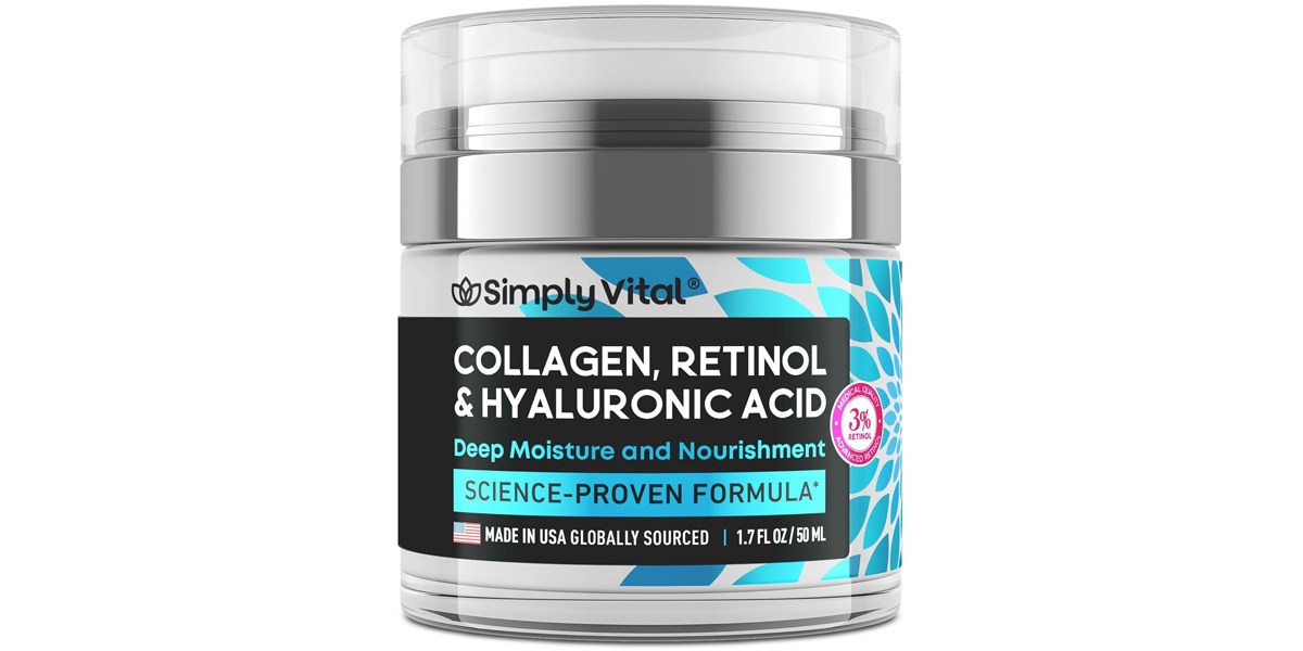 SimplyVital Collagen Retinol and Hyaluronic Acid Cream