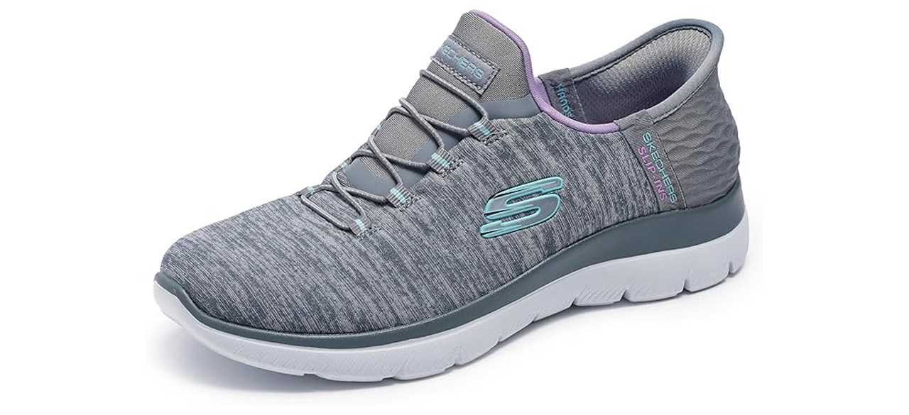 Skechers Women's Hands Free Slip Ins Summits Dazzling Haze Sneaker