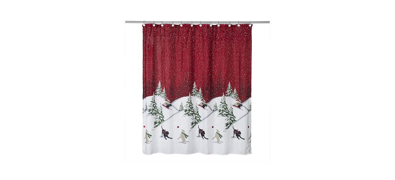 SKL Home by Saturday Knight Ltd. Winter Dogs Shower Curtain and Hook Gift Set