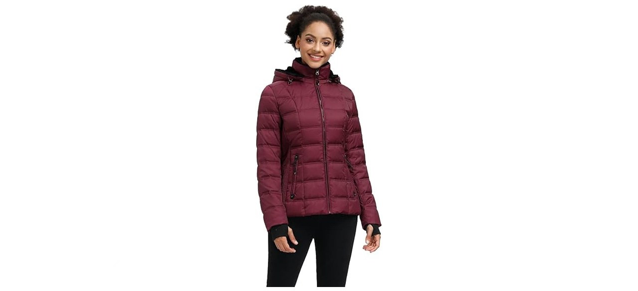 SLOW DOWN Women's Hooded Puffer Down Jacket