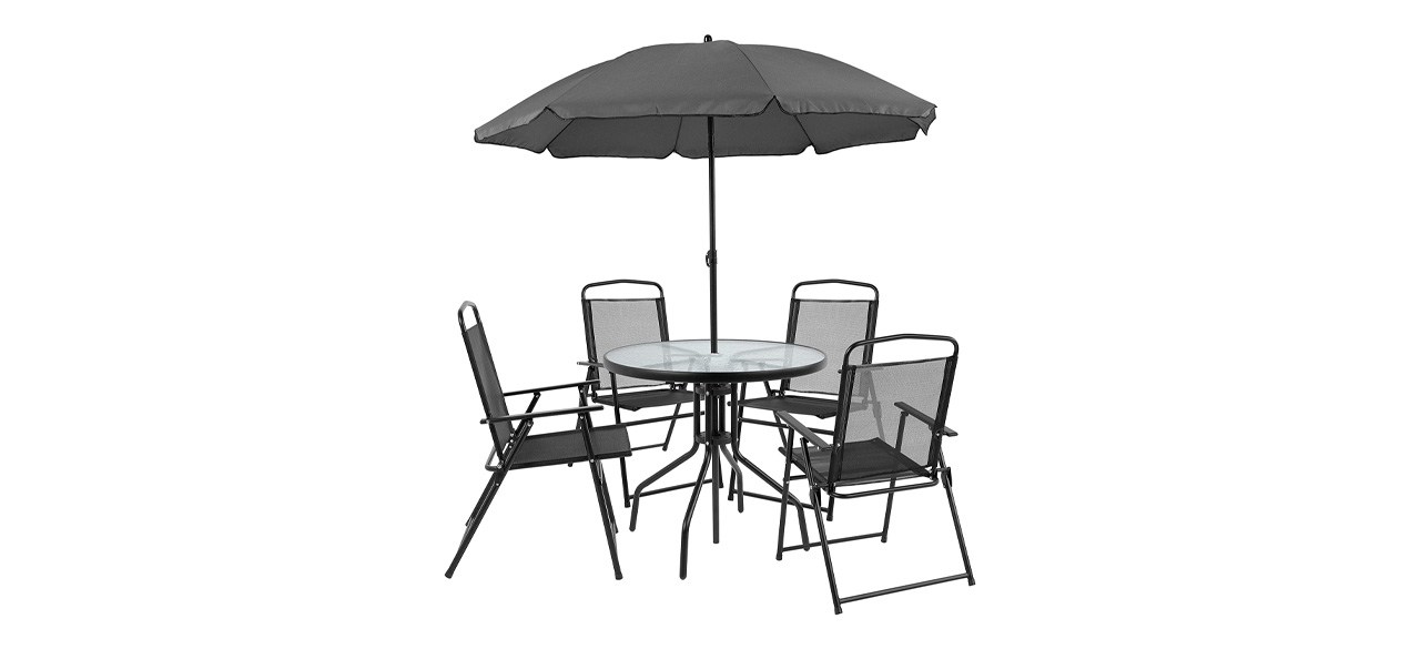 Best Flash Furniture Nantucket 6-Piece Patio Garden Table Set