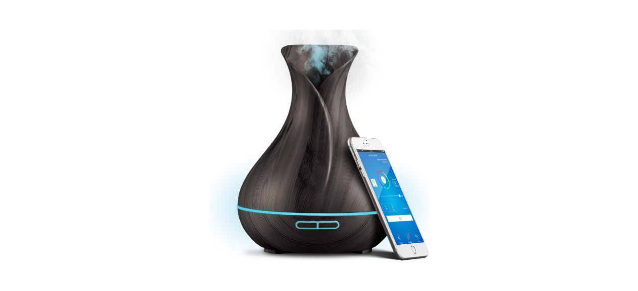 Smart Wi-Fi Wireless Essential Oil Aromatherapy 40-Milliliter Ultrasonic Diffuser & Humidifier