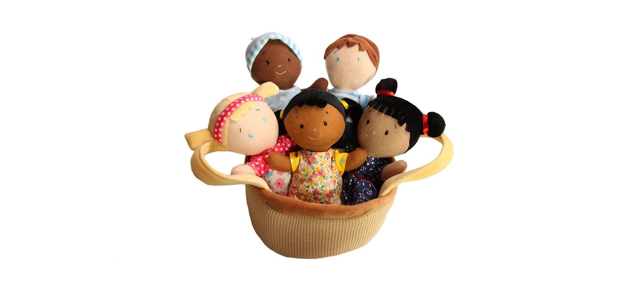 best Snuggle Stuffs Basket of Buddies 8-Inch Plush Diversity Dolls