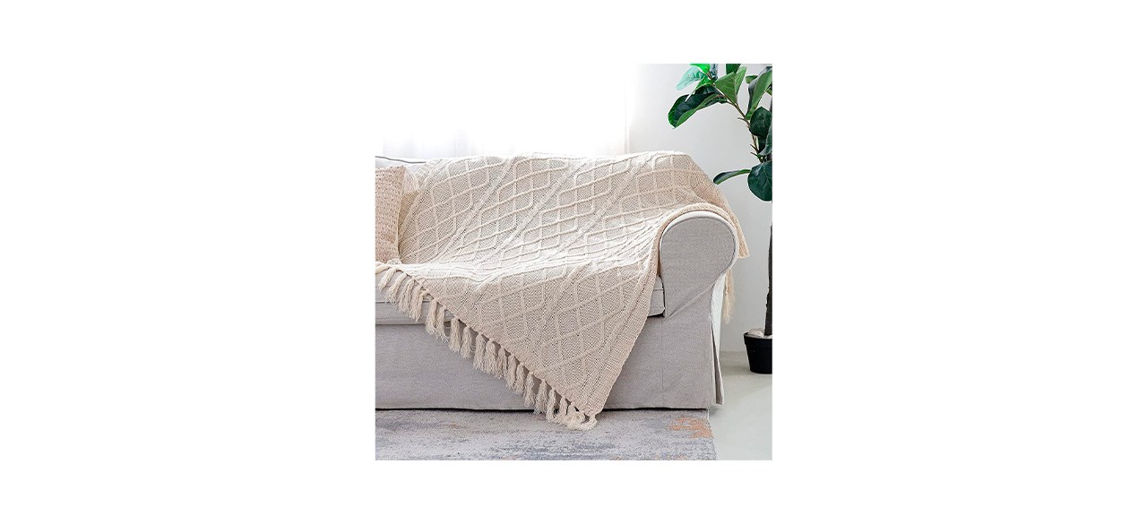 Best Snugtown Soft Cozy Cable Knitted Blanket