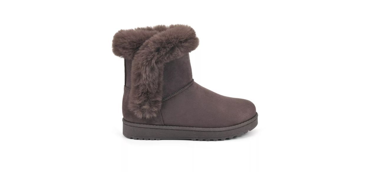 Best SO Paulina Womens Faux-Fur Winter Boots