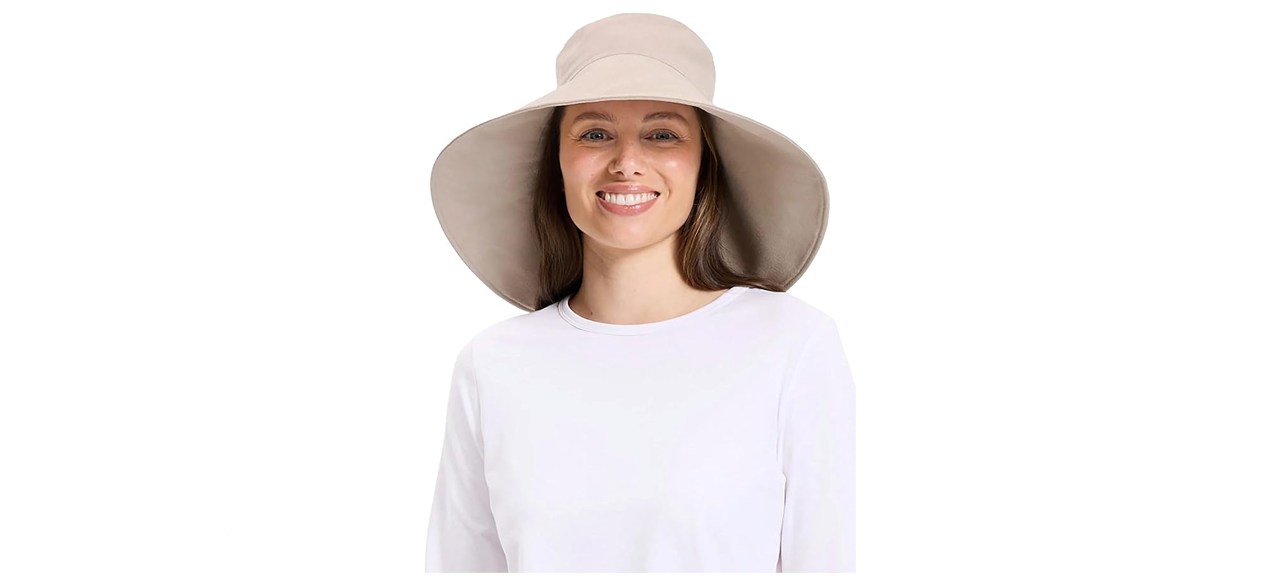 Solbari Women’s Ultra-Wide Cotton Linen Sun Hat