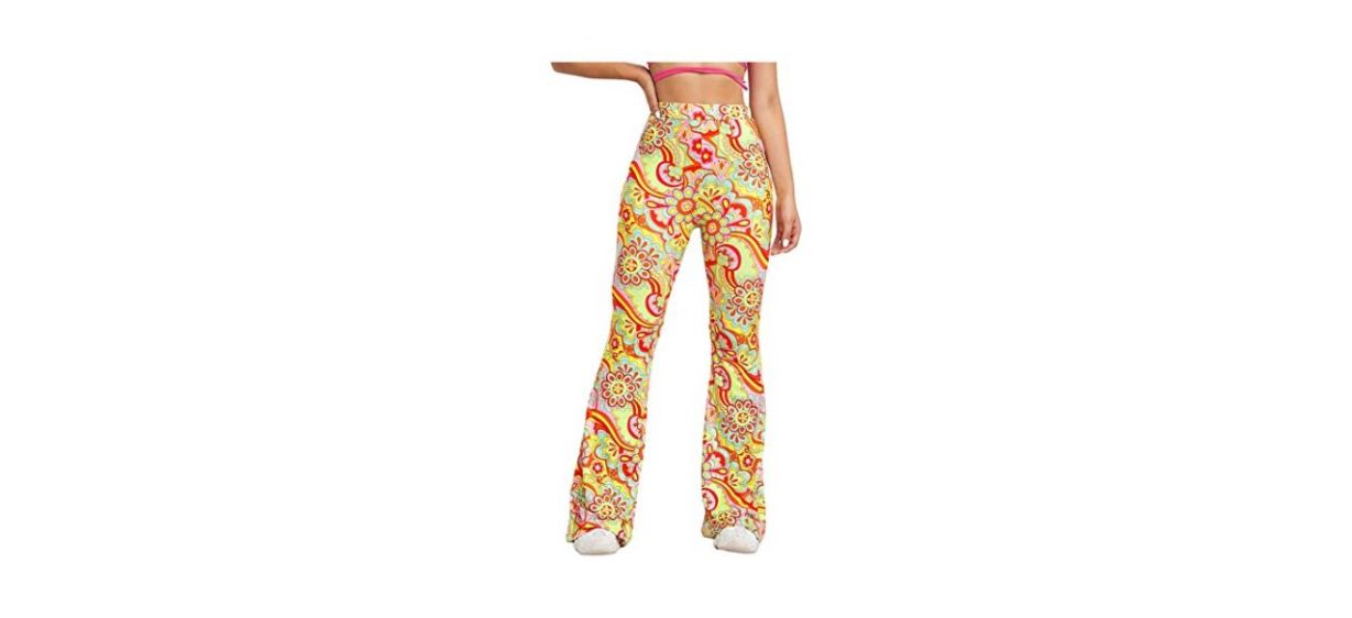 Best Printed Elastic Flare Pants SOLY HUX