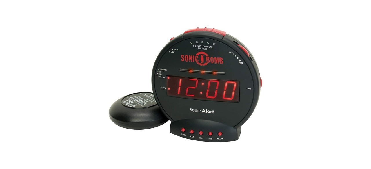 Best Sonic Bomb Dual Extra Loud Alarm Clock with Bed Shaker