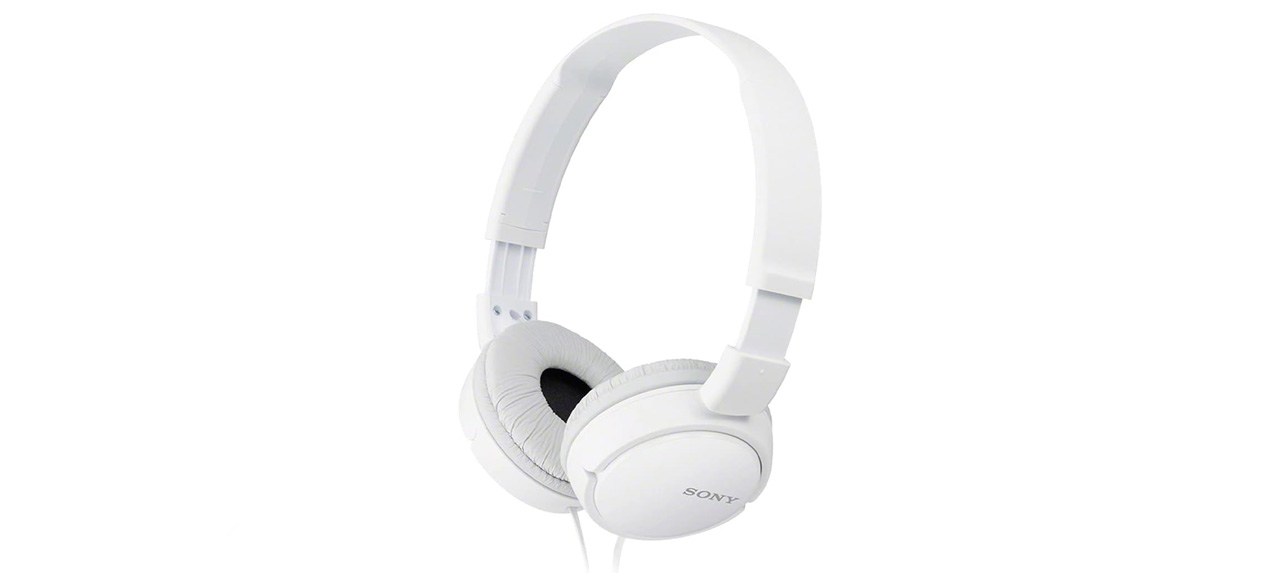 Sony ZX Series Wired On-Ear Headphones, White MDR-ZX110