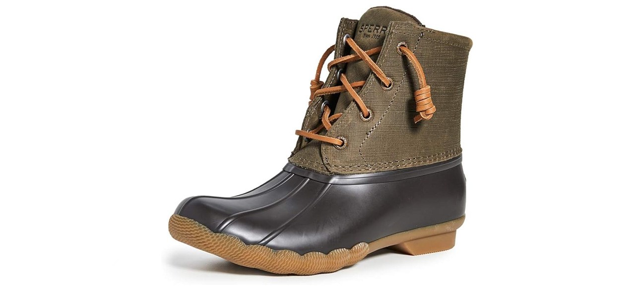 Person wearing Sperry Women's Saltwater Core Boots