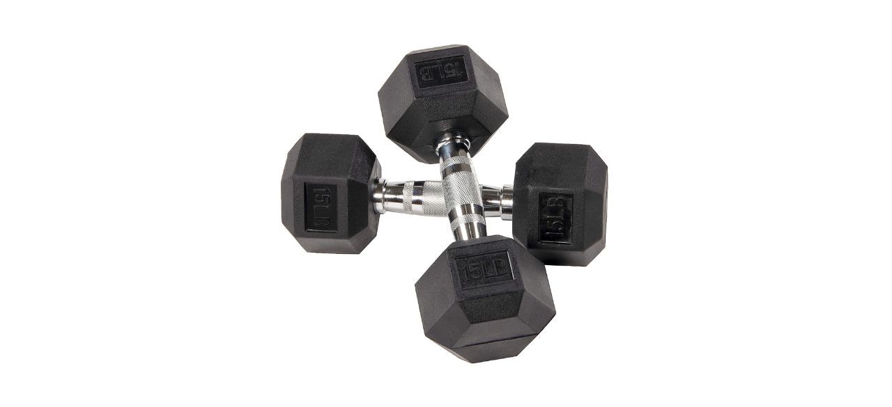 Best Sporzon Encased Hex Dumbbells 