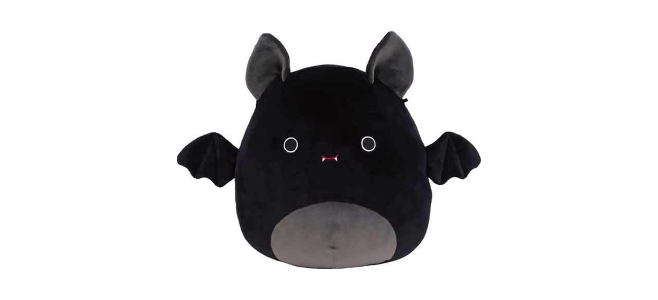 A black bat plushie