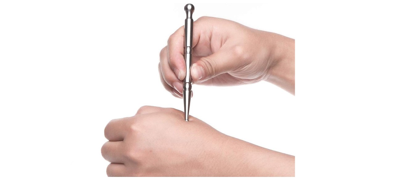 Caneta de acupuntura manual de aço inoxidável