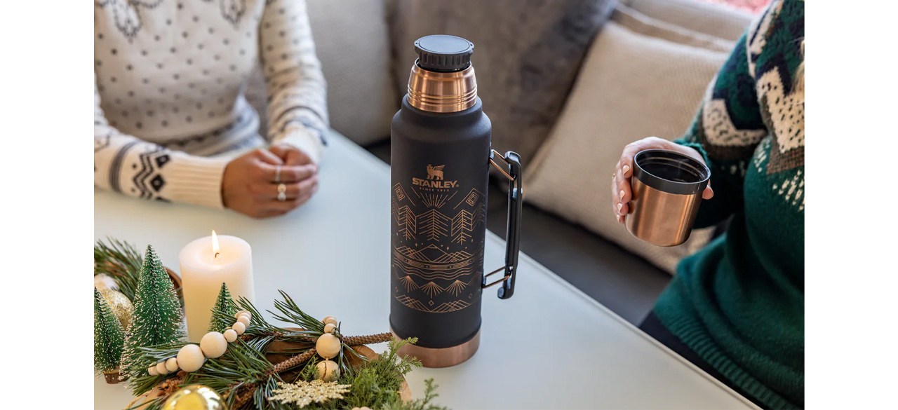 Stanley launched a Winterscape Collection that includes the FlowState  Tumbler