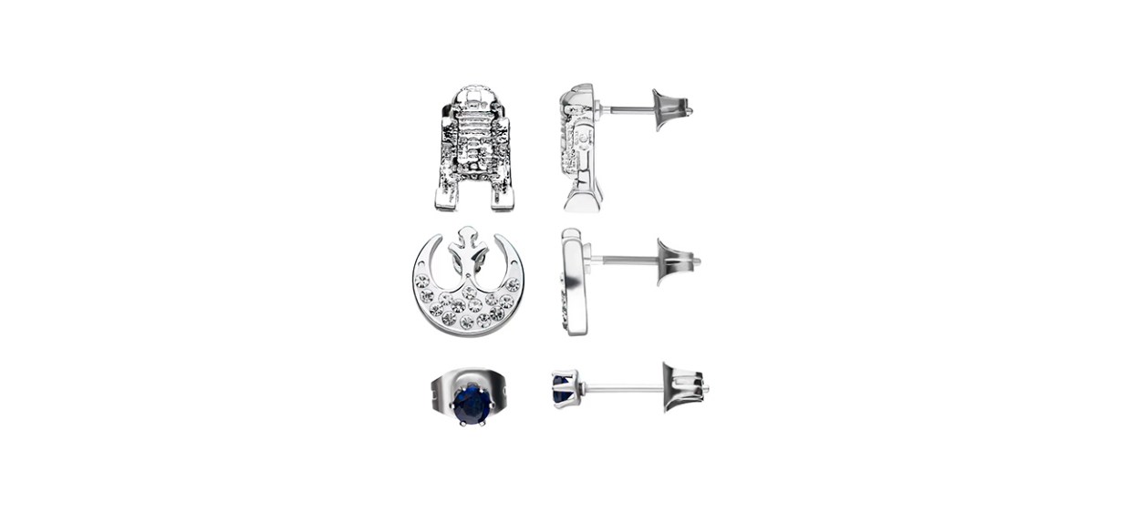 Best Star Wars R2-D2, Rebel Symbol, and Stud Earring Set Best Star Wars R2-D2, Rebel Symbol, and Stud Earring Set