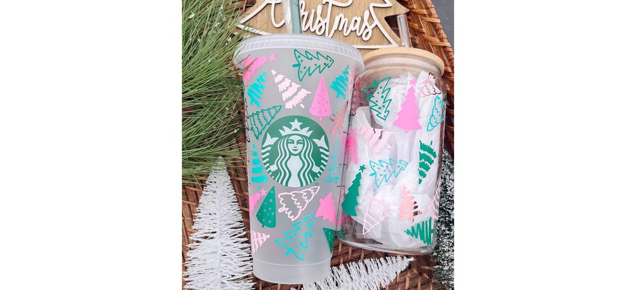 Santa Hat Starbucks Cup, Venti Cold Cup, Christmas Starbucks Cup, Santa  Coffee Cup 