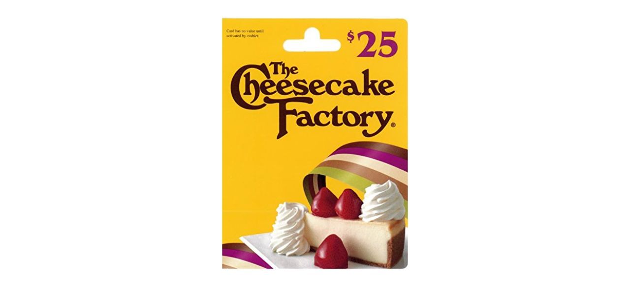 The Cheesecake Factory Gift Card on white background