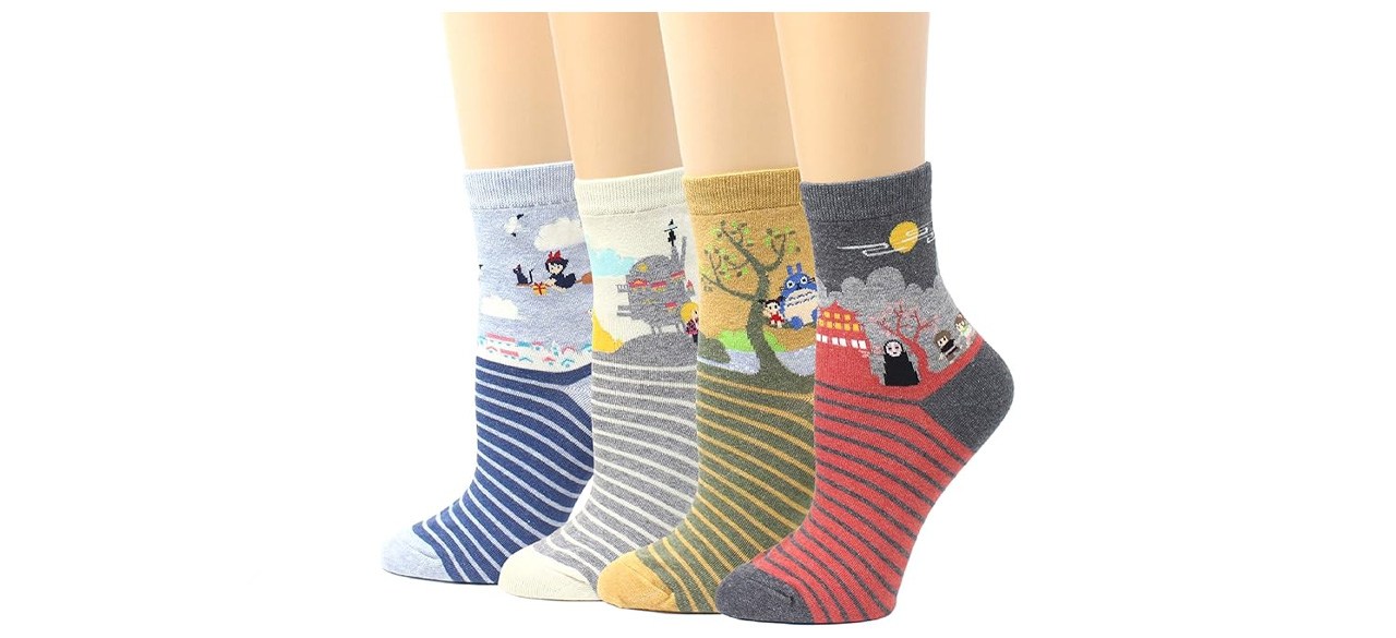 Calcetines Studio Ghibli en cuatro diseños diferentes