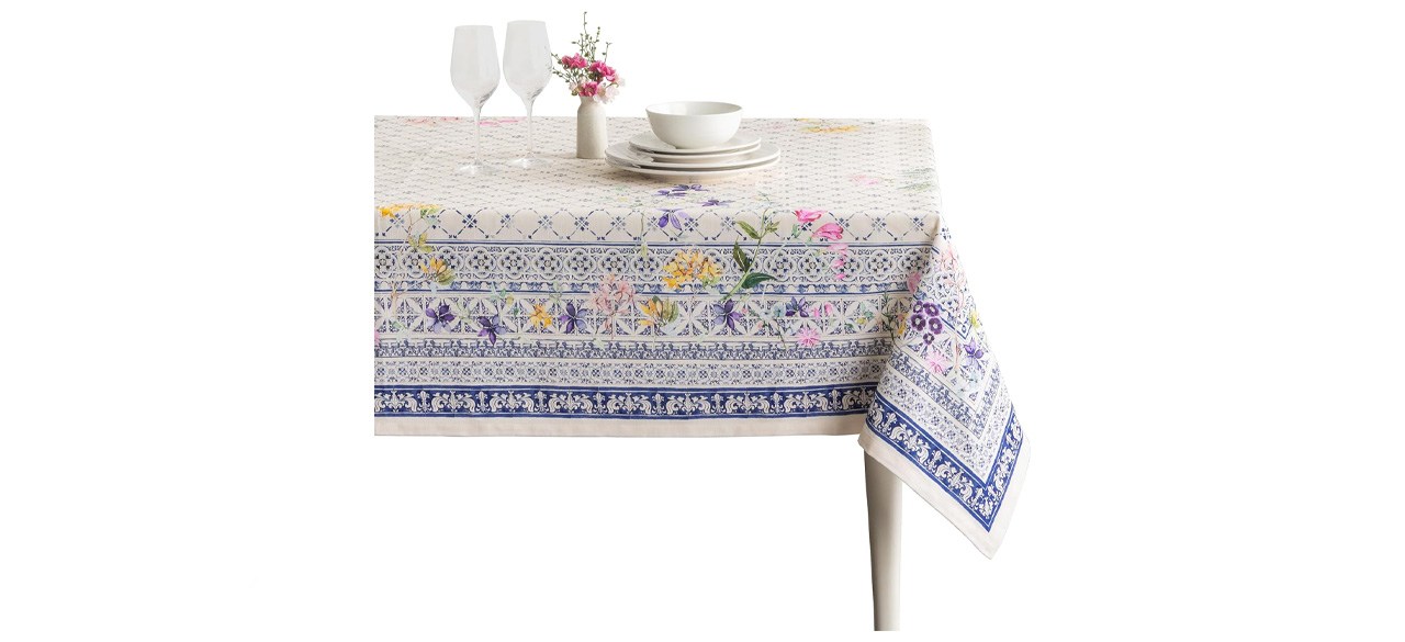 summer-themed tablecloth