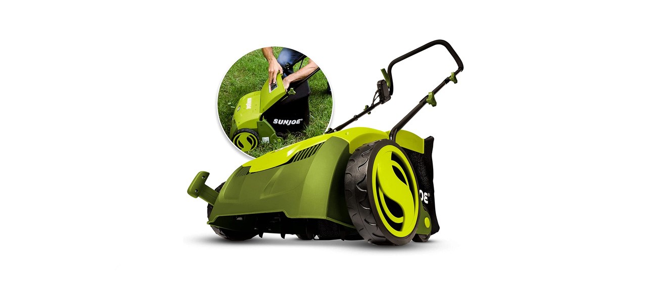 best Sun Joe AJ805E 15-Inch 13-Amp Electric Dethatcher And Scarifier