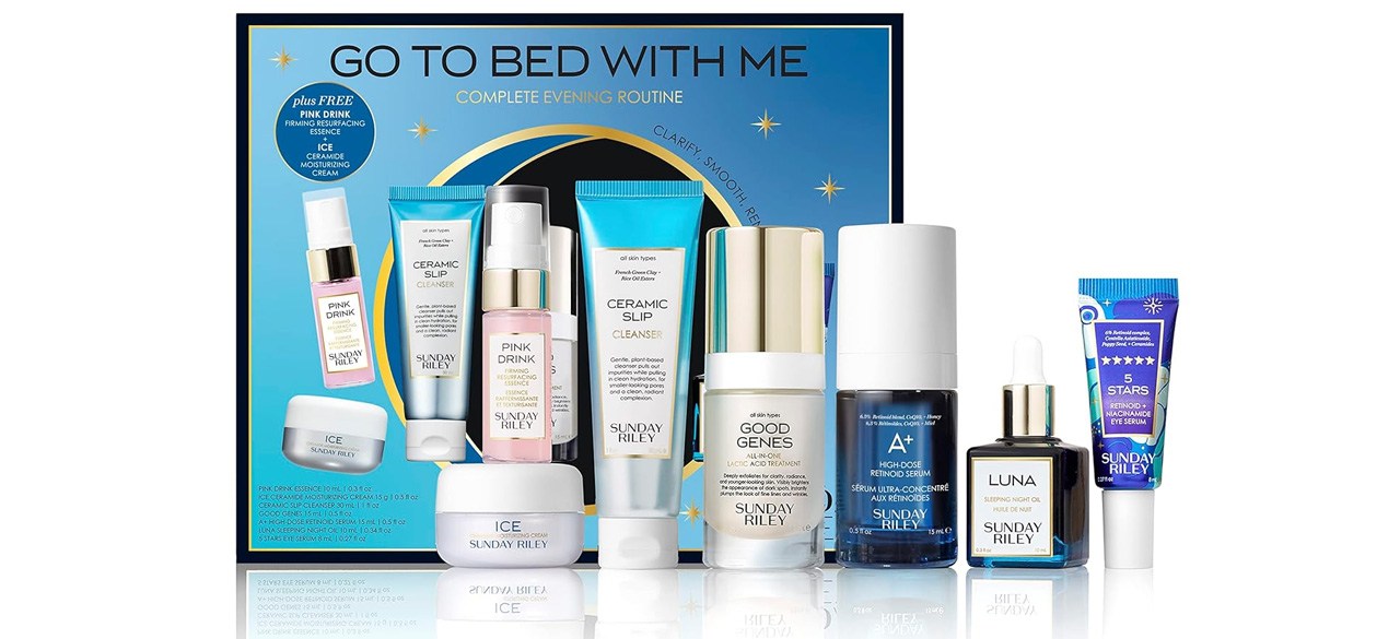 Sunday Riley Go To Bed With Me Complete Anti-Aging Evening Skin Care Set