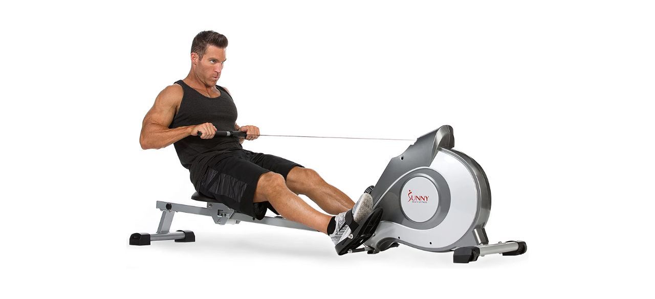 Sunny Health & Fitness Magnetic Rowing Machine with LCD