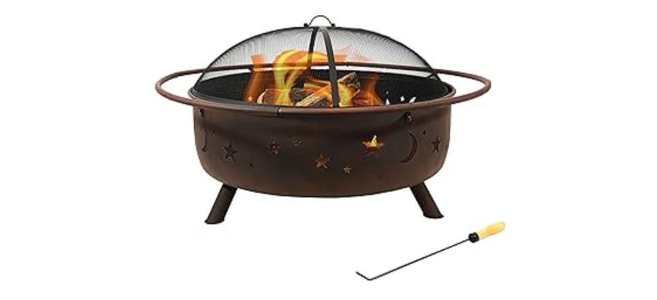 Sunnydaze Decor’s Large Cosmic Outdoor Fire Pit