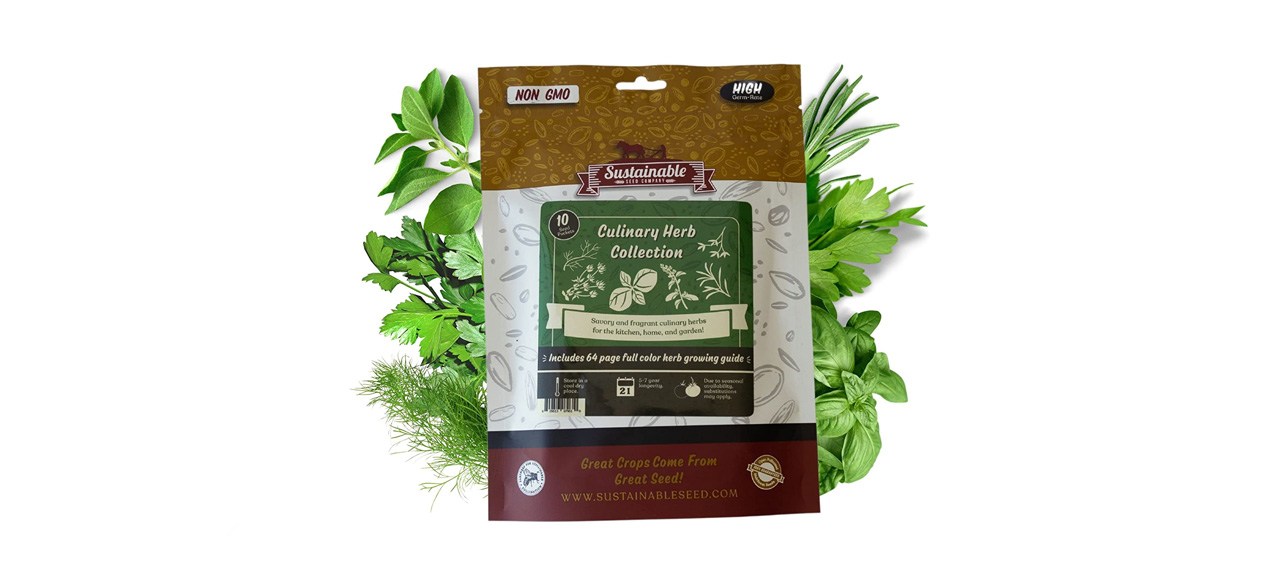 best Sustainable Seed Company 10 Non-GMO Herb Garden Kit