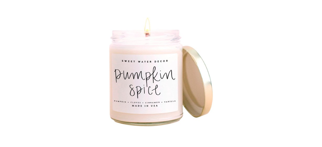 Best Sweet Water Decor Soy Scented Pumpkin Spice Candle