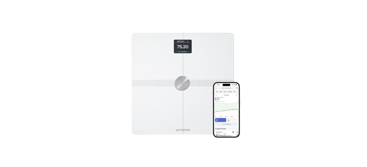 Withings Body Smart Scale next to smartphone