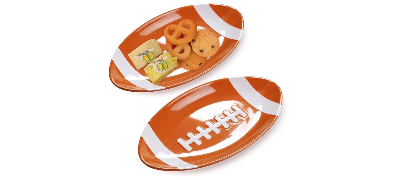Teenyyou Two-Piece Football Melamine Serving Trays