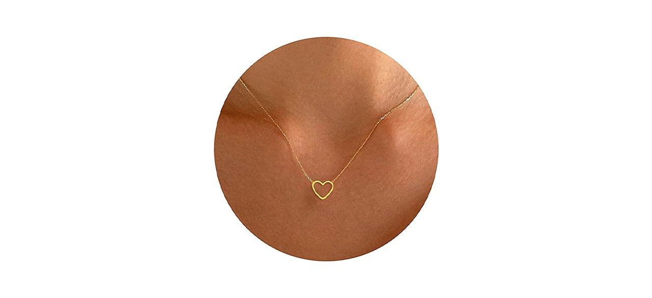 Best Tewiky14-Karat Gold Heart Necklace