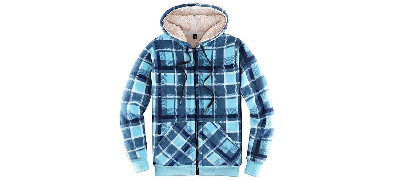 ThCreasa Women’s Fleece Lined Flannel Hoodie