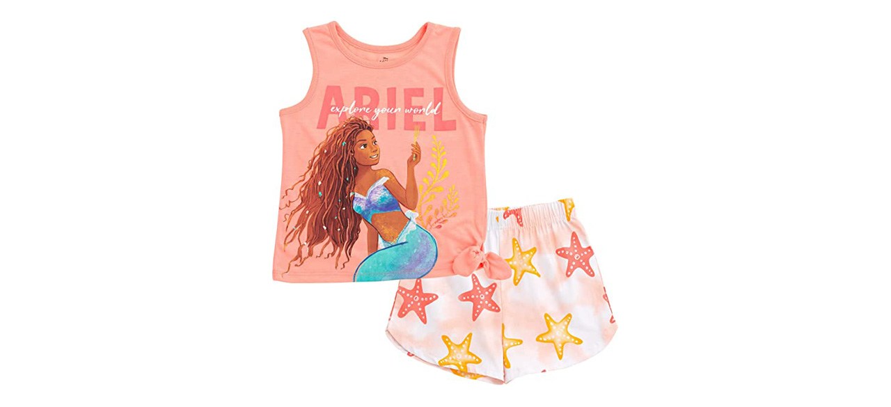 Disney Princess Ariel Girls Tank Top and Dolphin Shorts