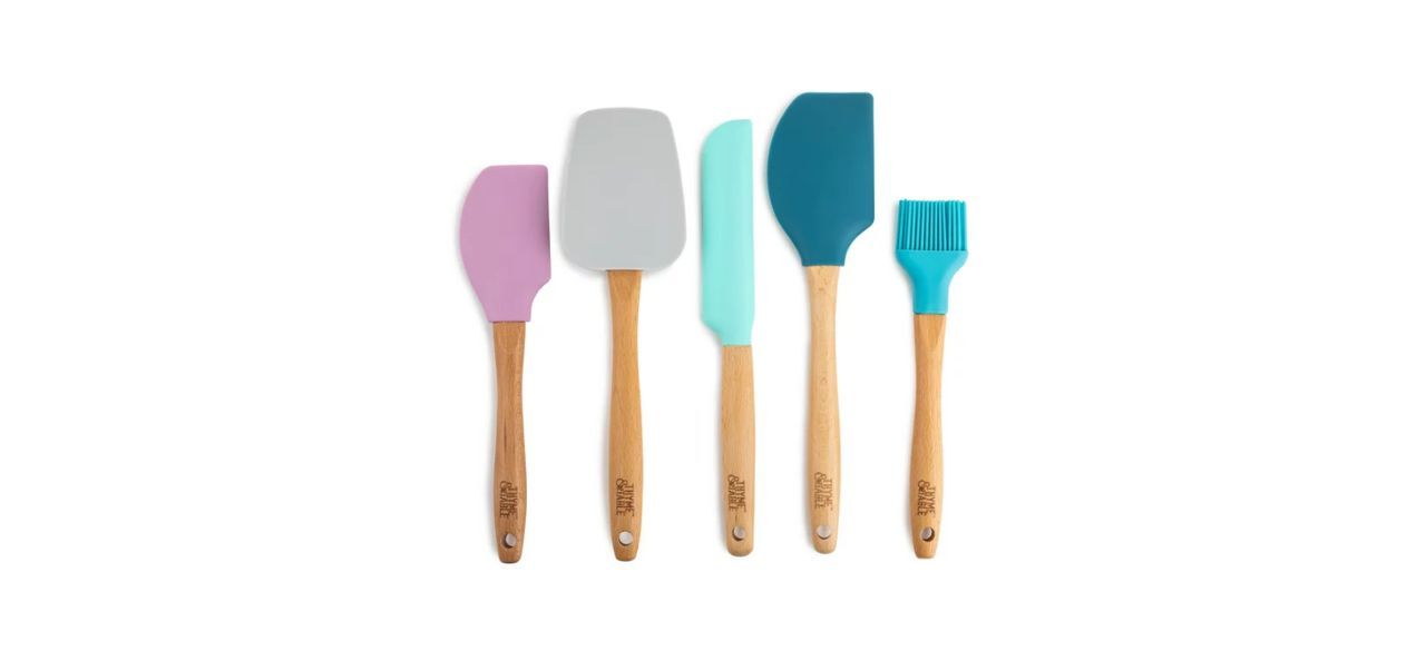 Silicone Utensils, including 4 spatulas and a basting brush