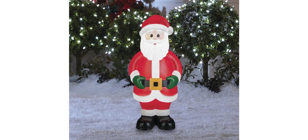 Holiday Home Lighted Blow Mold Santa Claus Sculpture Decoration