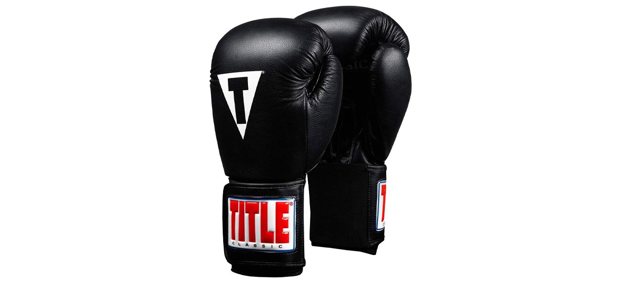 Title Classic Leather Elastic Training Gloves 2.0