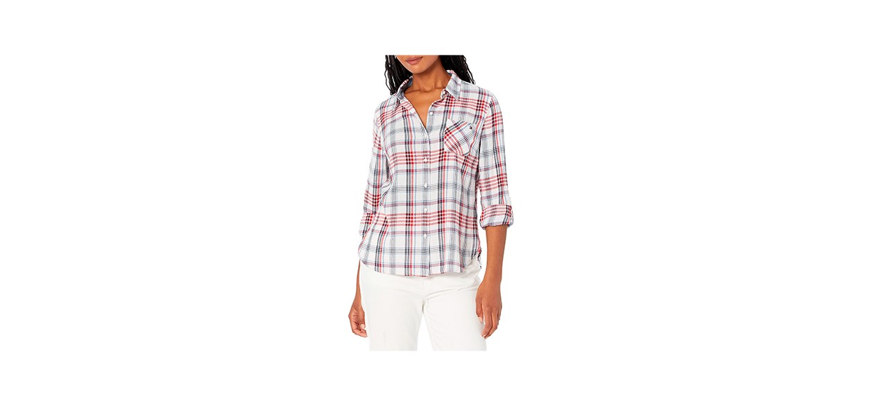 SOFT FLANNEL MIX PLAID SHIRT - Kamala Boutique