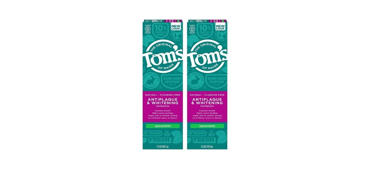 Tom's of Maine Fluoride-Free Antiplaque & Whitening Natural Toothpaste