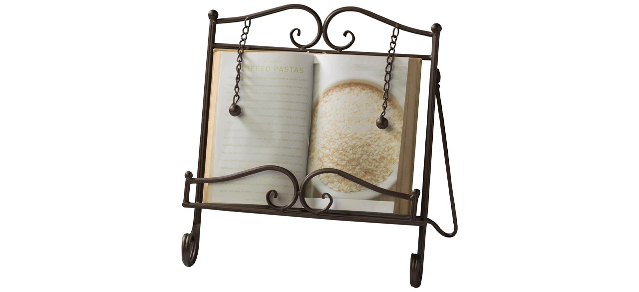 Tripar Swirl Design Metal Cookbook Stand