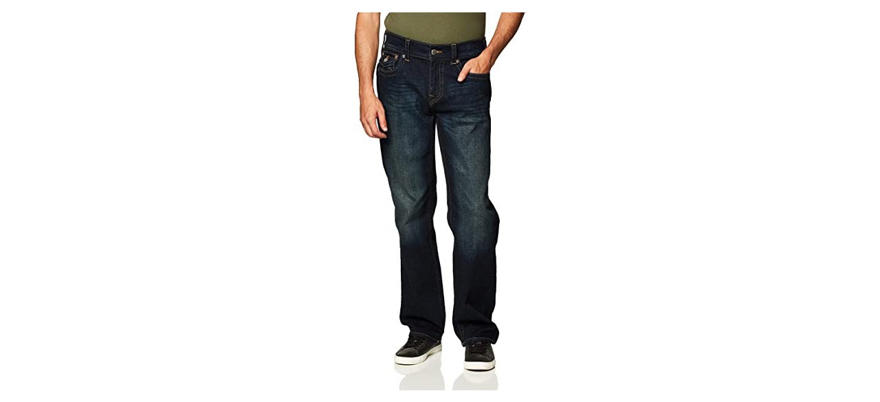 Best True Religion Men's Ricky Straight Leg Jean with Back Flap Pockets