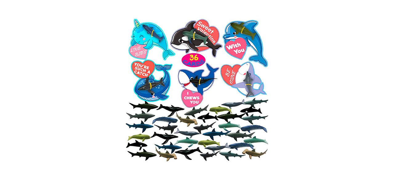 Best Umeelr Valentine's Day Gift Cards with Sea Ocean Animal Figurines